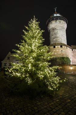 Weihnachtsstadt Nürnberg - Kaiserburg im Advent