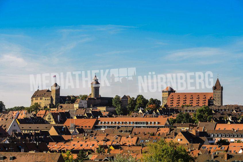 Altstadtpanorama Nürnberg mit Kaiserburg