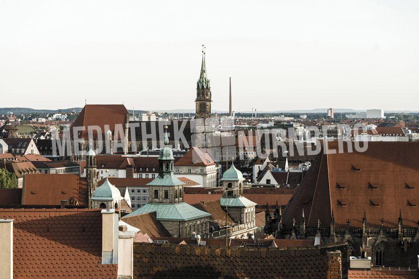 Panorama of the Old Town of Nuremberg