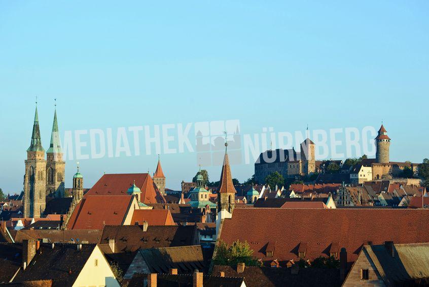 Panorama of the Old Town of Nuremberg