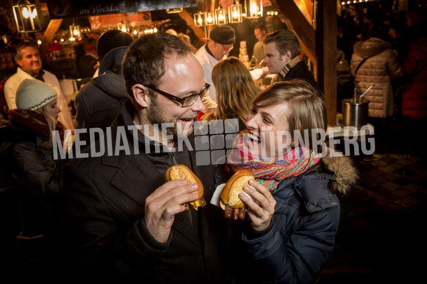 Nuremberg Christkindlesmarkt -  Christmas Market - Bratwurst