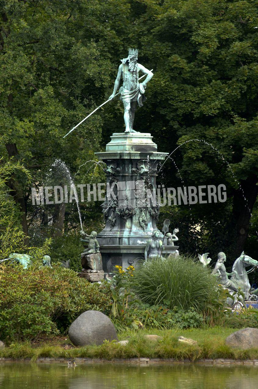 City Park Nuremberg - Neptune Fountain