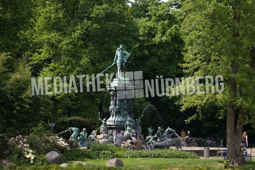 City Park Nuremberg - Neptune Fountain