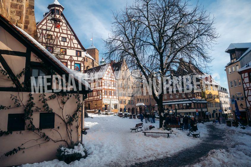 Winter in Nuremberg - Tiergärtnertor Square